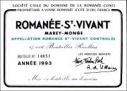 Romanee St Vivant 1993